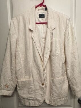 Cream Linen Women's Blazer